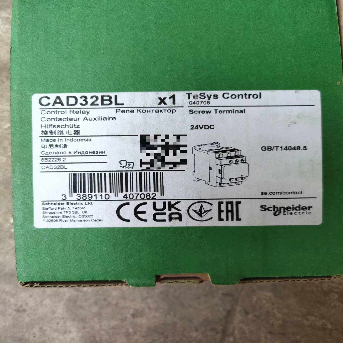 施耐德CAD32BL.全新原装进口货，一议价商品