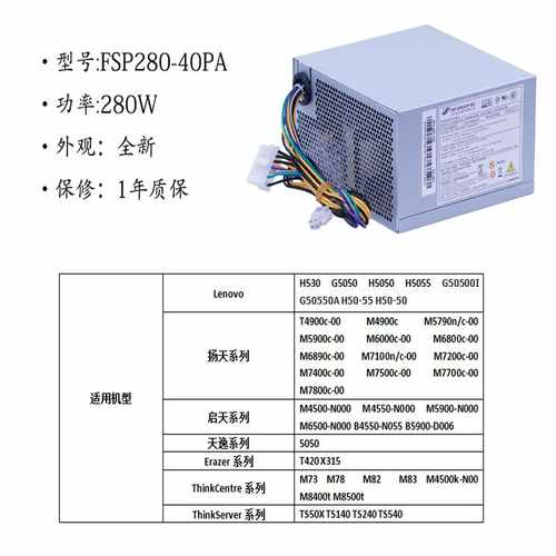 原装联想14针电源，全新未拆封！一年质保HK280-23F--议价商品
