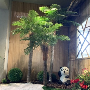 饰人造景观仿真椰子树仿真棕榈树 大型热带公园游乐场造景绿植装