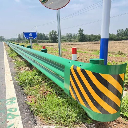 热镀锌高速公路波形护栏防撞护拦板乡村双波防护栏道路喷塑w板