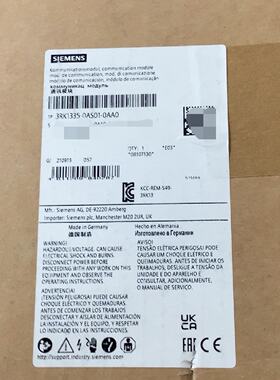 议价西门子模块3RK1335-0AS01-0AA0全新原装