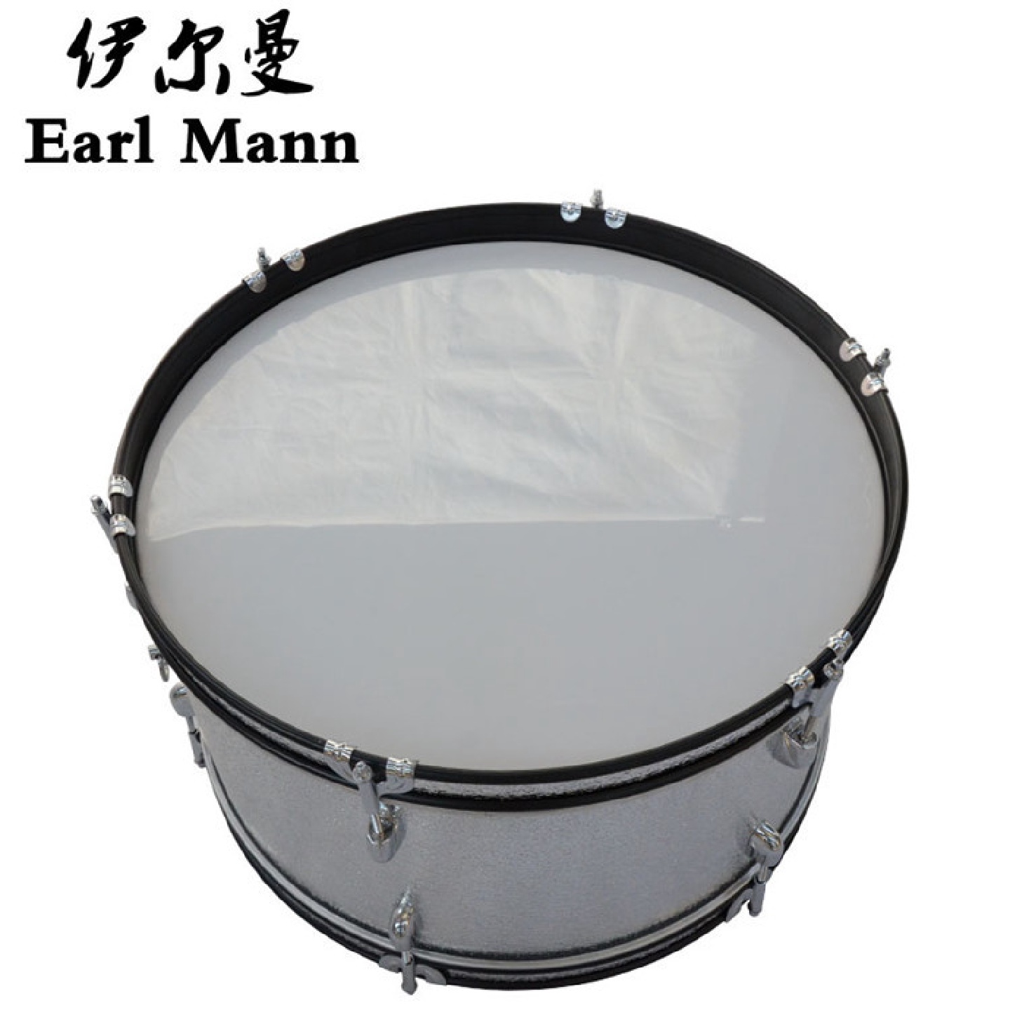 伊尔曼乐器厂家EarlMann枫木腔银色藤蔓大军鼓20222426寸