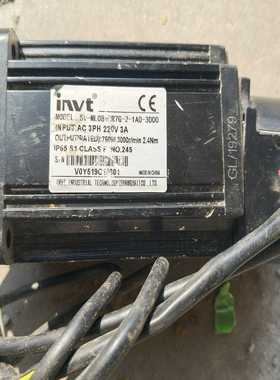 议价原装拆机INVT英威腾伺服套件电机350w驱动器黑色外g维修/