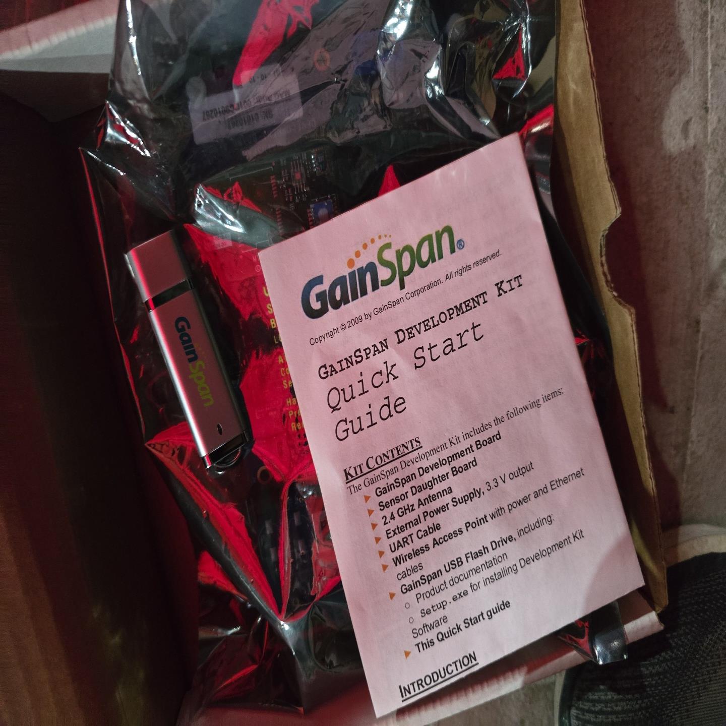 【请询价】全新GAINSPAN开发板