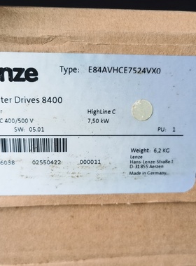 E84avhce7524vx0 Lenz Servo Controller New Original Packaging