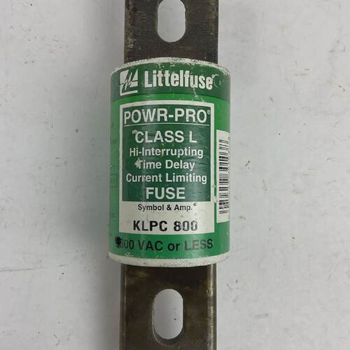LITTELFUSE KLPC800 600VAC 800A POWRPRO CLASS L HIINTERRUPTIN