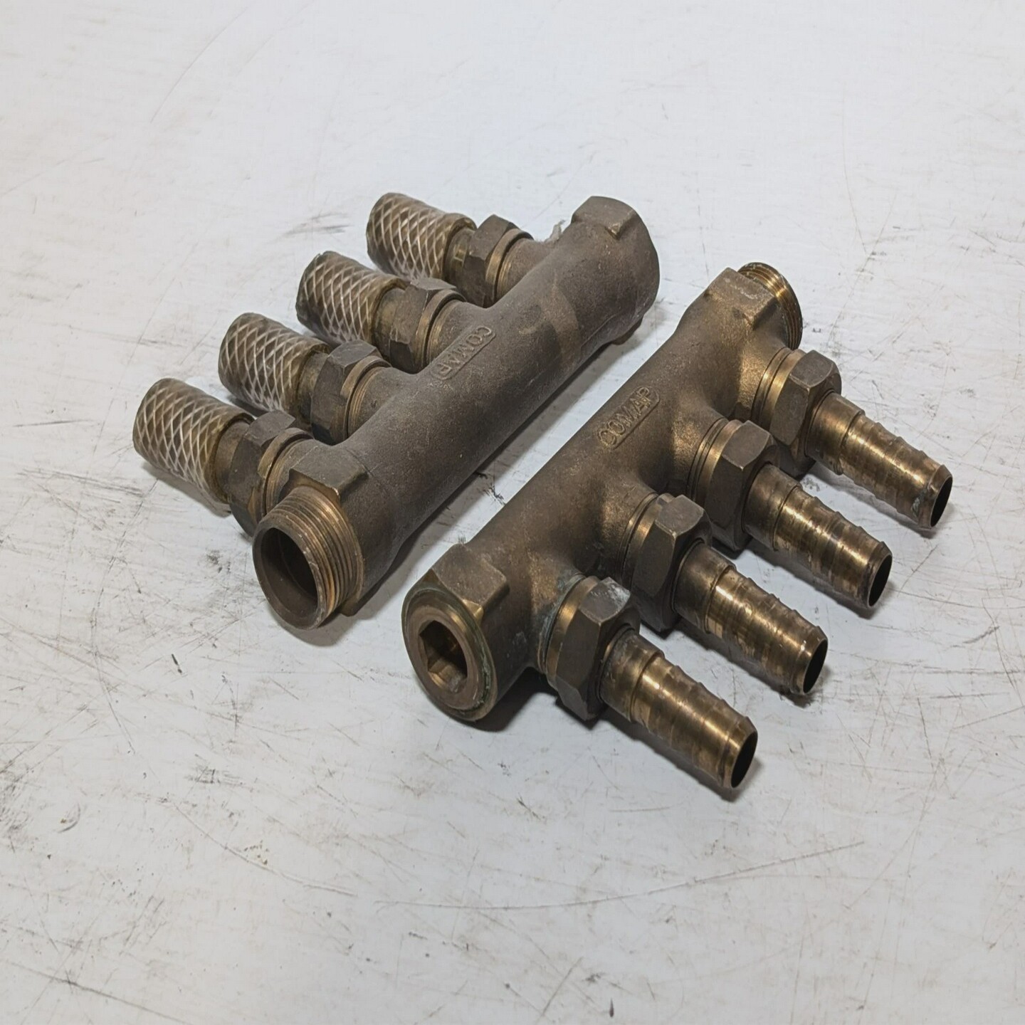 批量2件COMAP4路黄铜歧管