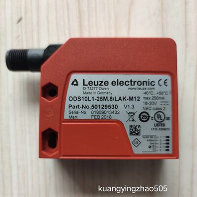 议价LEUZE劳易测激光测距感测器ODS10L1-25M.8/LAK-M12 50129530