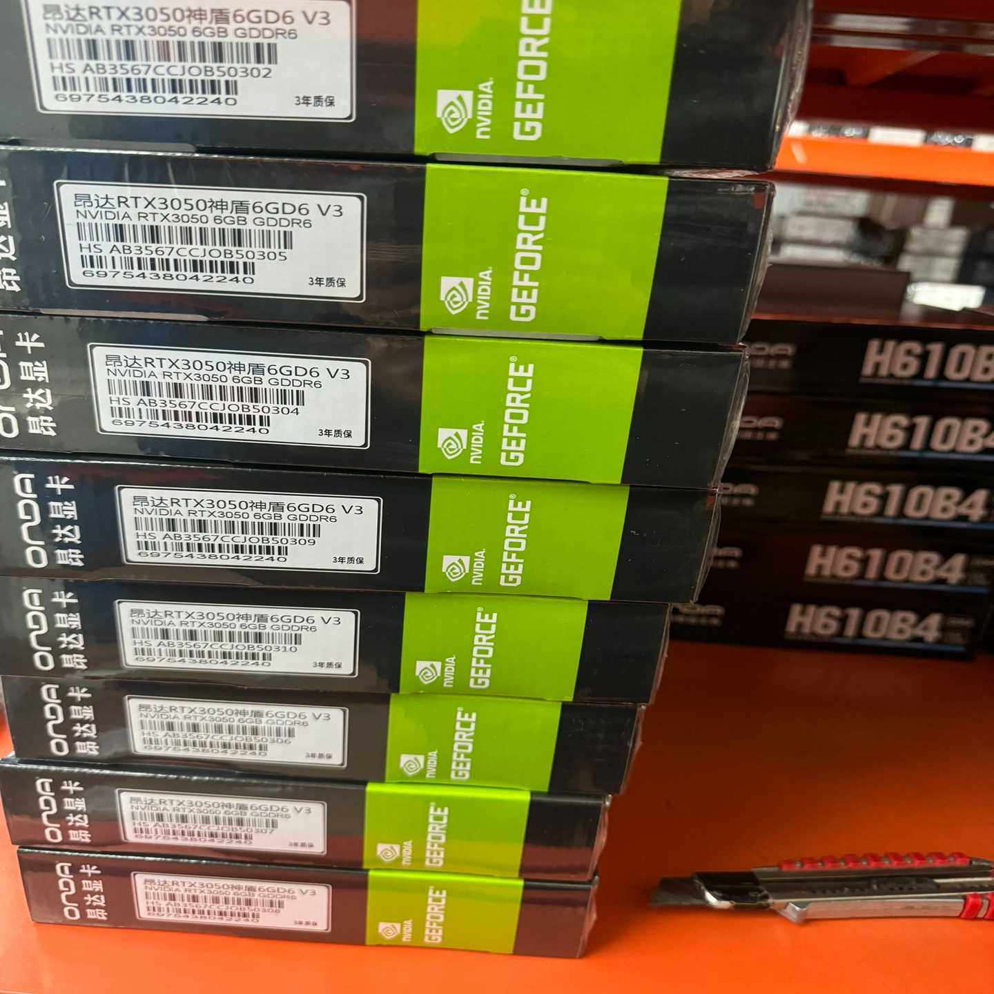 全新未拆封的昂达RTX3050神盾6GD6显卡，NVIDIA--议价商品图片