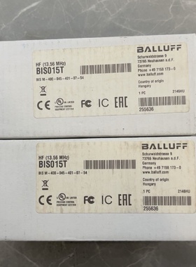 巴鲁夫RFID读写头BIS015TBISM4000-议价