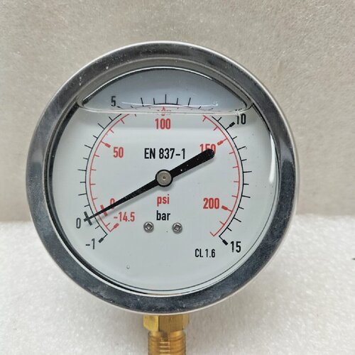 EN 8371 Industry Compound Pressure Gauge Class 1.6 1 15 Bar