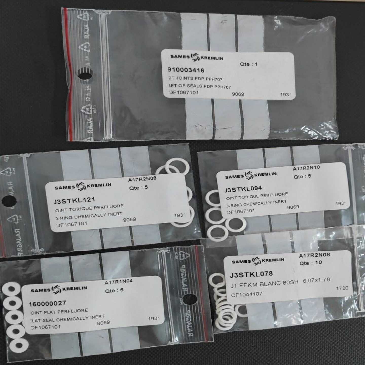 【议价】SAMES707快速连接板侧密封圈套件910003416全