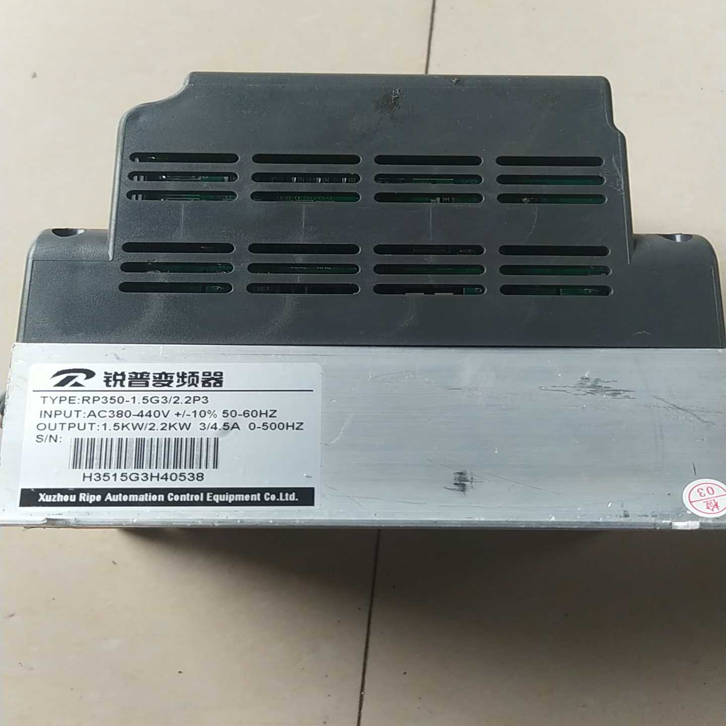 锐普1.5/2.2kw变频器RP350-1.5G3/2.2询价