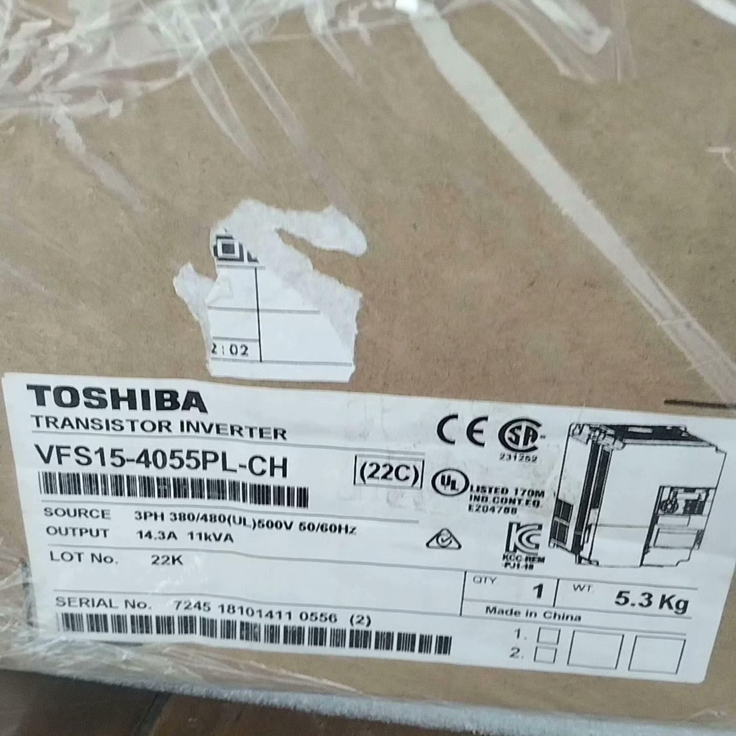 （现货）VFS15-4055PL-CH，5.5kw全新原装正--议价商品