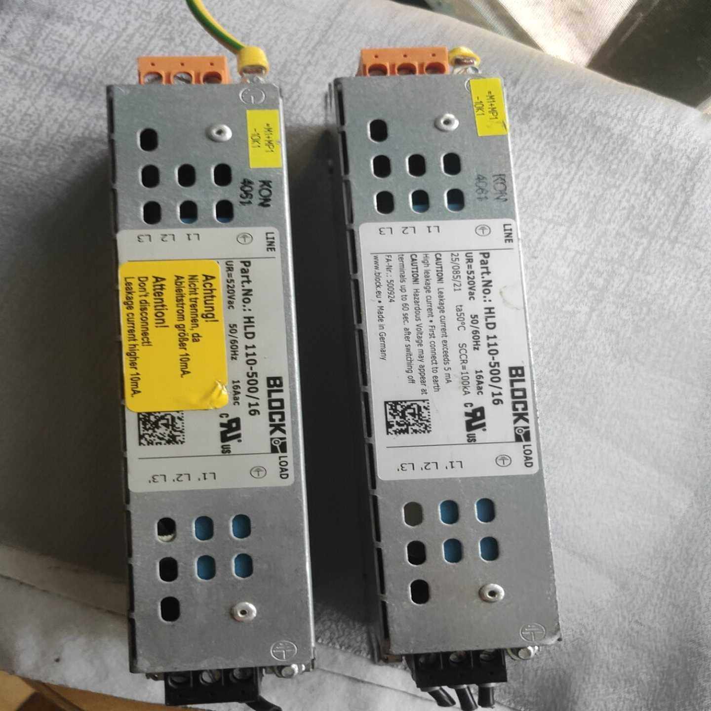 拆机BLOCK电源滤波器HLD110-500/16，--议价商品