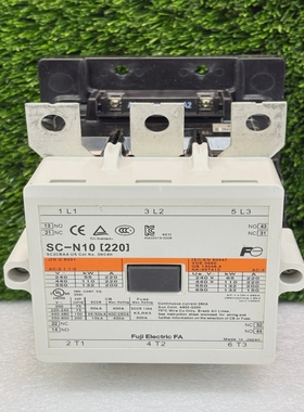 富士电气SC-N10[220]仅磁性输入接触器-白色