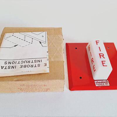 Wheelock WS115 Series Signals FIRE remote Strobe 115VAC.018A