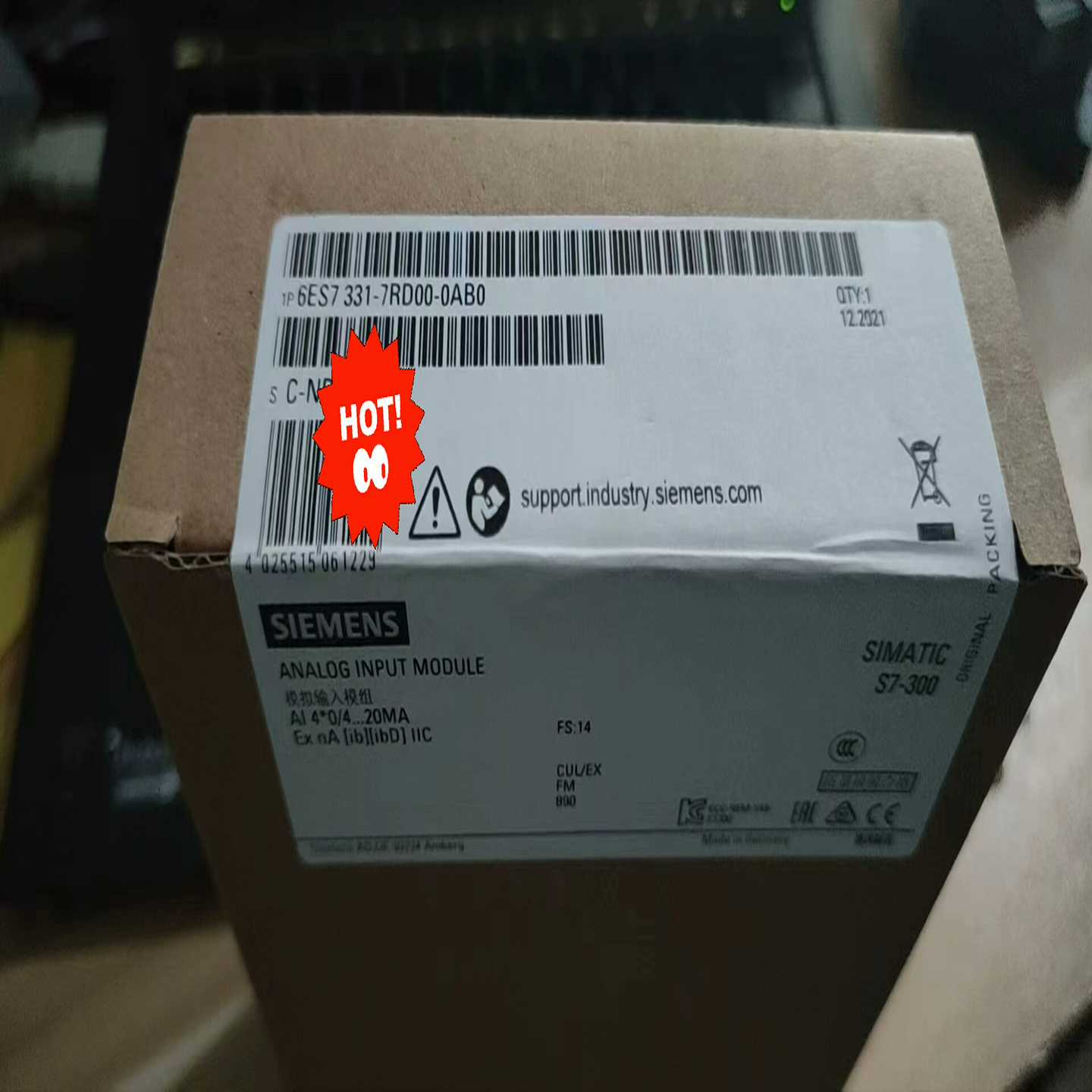 【议价】6ES7331-7RD00-0AB0未开封产品质保一年适用