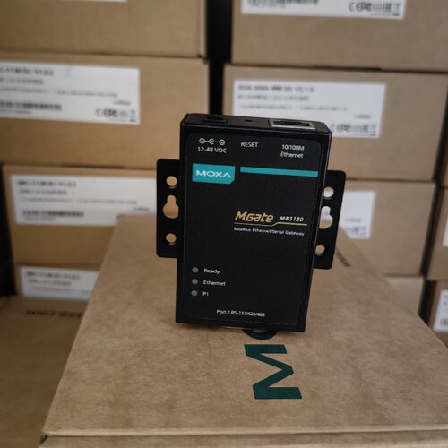 议价MOXA MGate MB3180 1口网关TCP转Modbus RTU  摩莎 现货