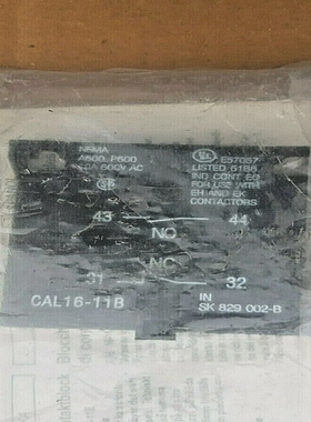 ABBCAL-11BAUXILIARYCONTACT10A600VAC银色