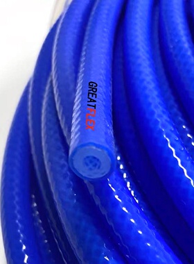 GREATFLEX蓝色防冻耐热编织管16水管软管夹线硅胶编织管厂家BP20