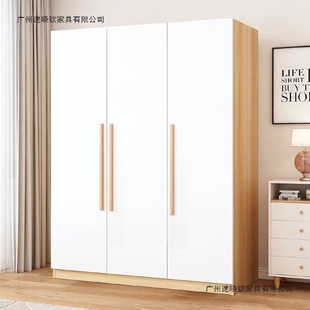柜子 衣柜家用卧室出租房用经济型实木质儿童衣橱工厂直销简易组装