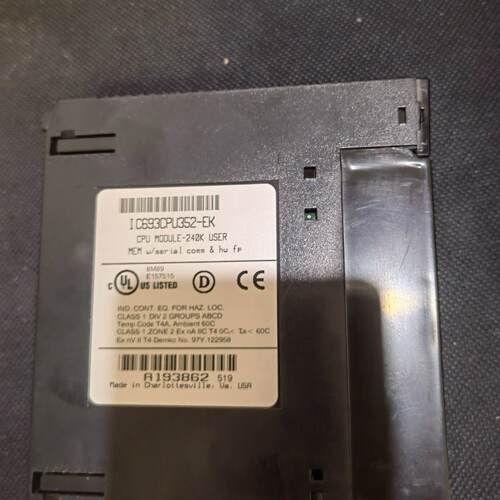 【询价】IC693CPU352功能正常议价