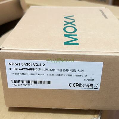 议价摩莎MOXA NPort 5430I 4口 RS422/485 带光电隔离联网伺服器