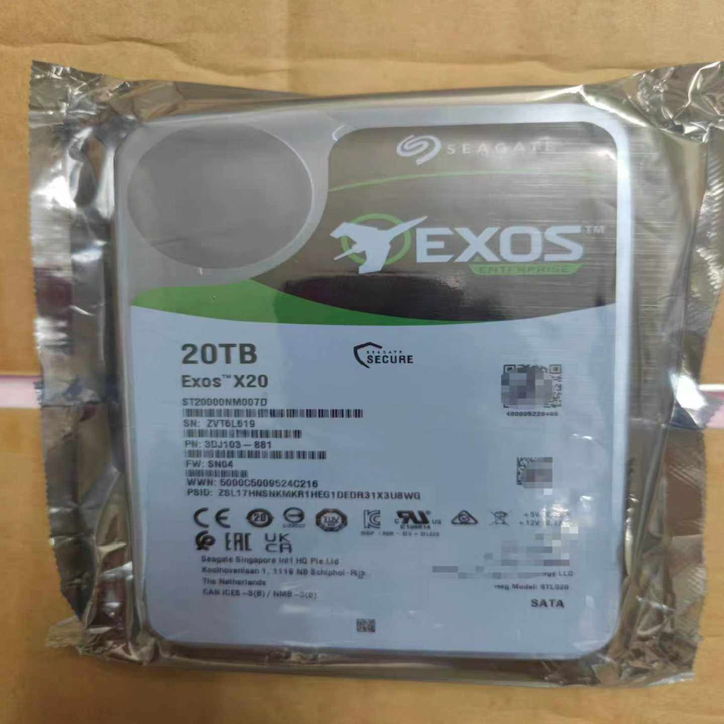 Seagate希捷24年全新新款20T企业级服务器机械硬盘--议价商品