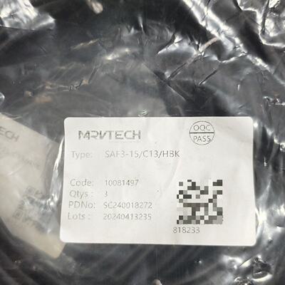 议价MRVTECH全新 精奇连接线 SAF3-15/C13/HB