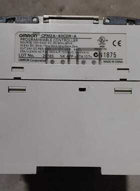 拆机欧姆龙PLC型号cpm2a-40cdr-a功能包好标价出-议价