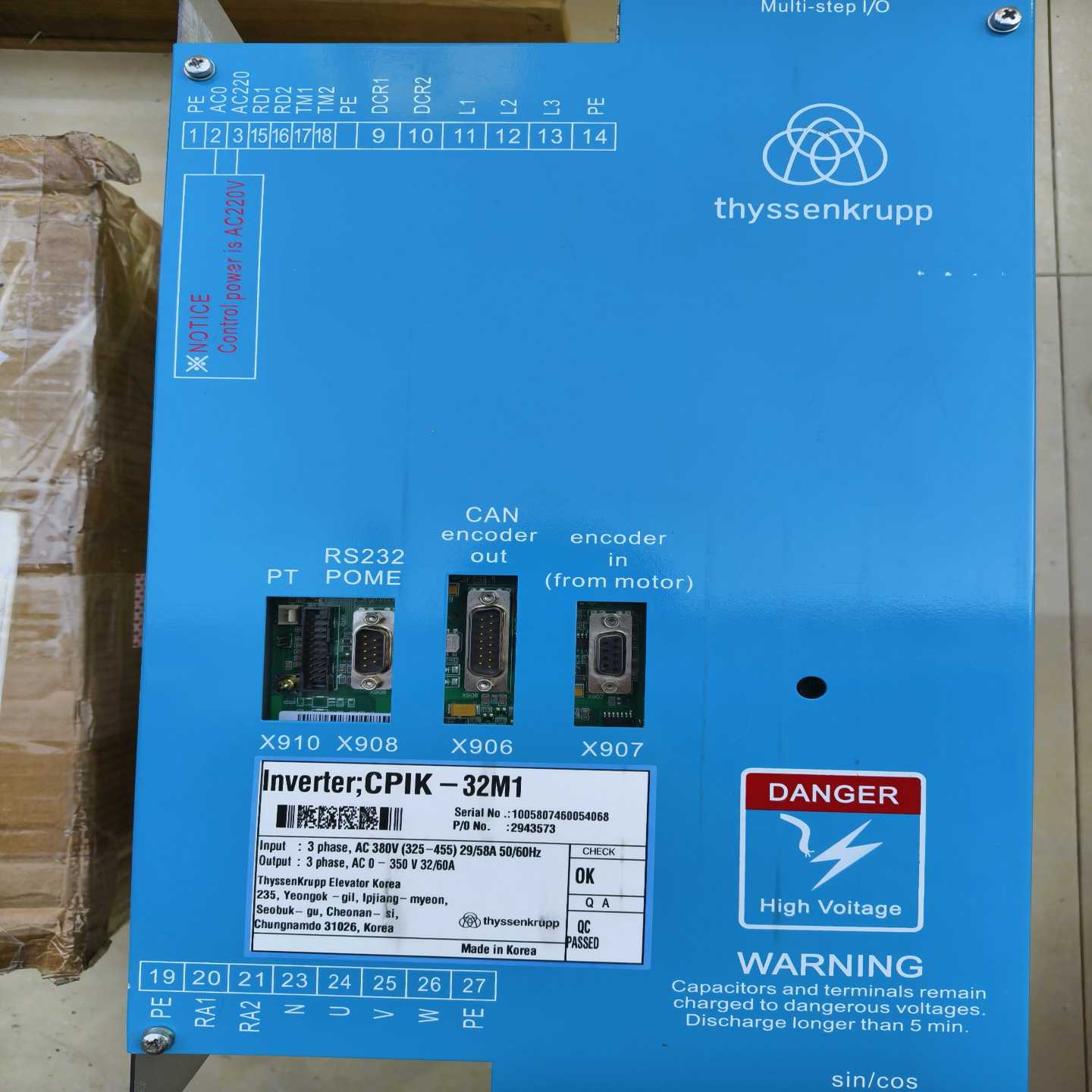 蒂森电梯变频器CPIK-32M1带TMI3进口变频器，9~议价