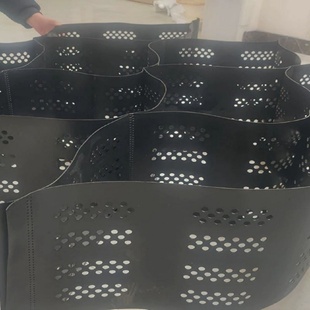 土工格室边坡防护排水蜂巢土工格室河道路基加固植草护坡土工格室