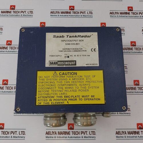 寻Saab Tankradar 9240 005801 InputOutput Box 115230VAC