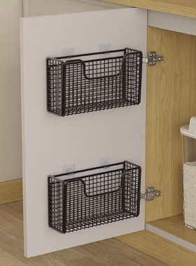 Kitchen Cabinet Door Storage Box Wall Hanging NonPerforated