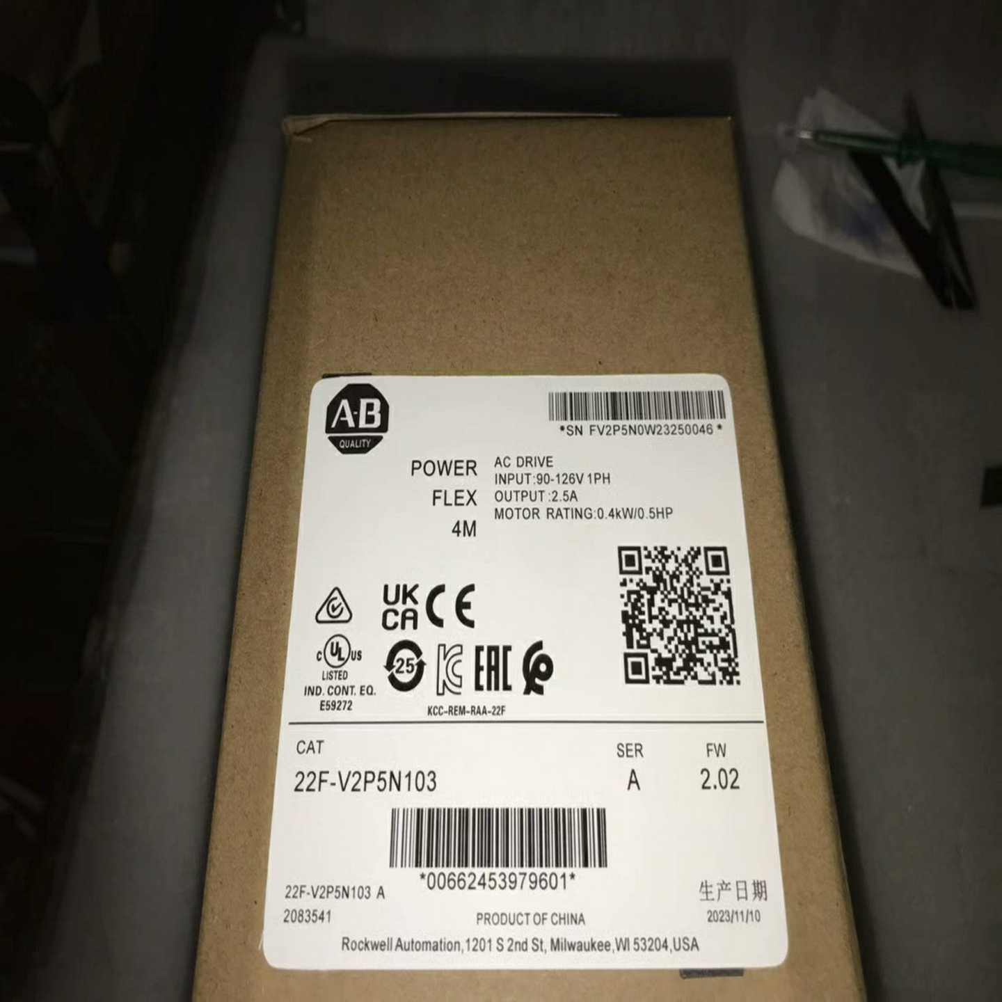 询价ab变频器22f-a2p5n103b2p522F-V2