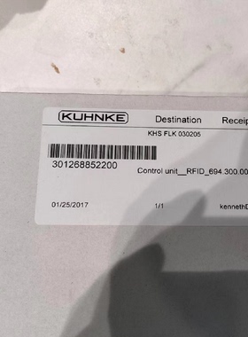 议价KHS吹瓶机Ethercat I/O模块 Kuhnke 50380075 69120000
