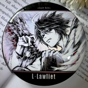 死亡笔记L夜神月徽章动漫周边吧唧组合58mm细闪生日礼物