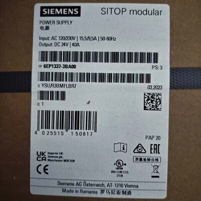 议价全新正品西门子SITOP电源模块，型号6EP1337-3BA