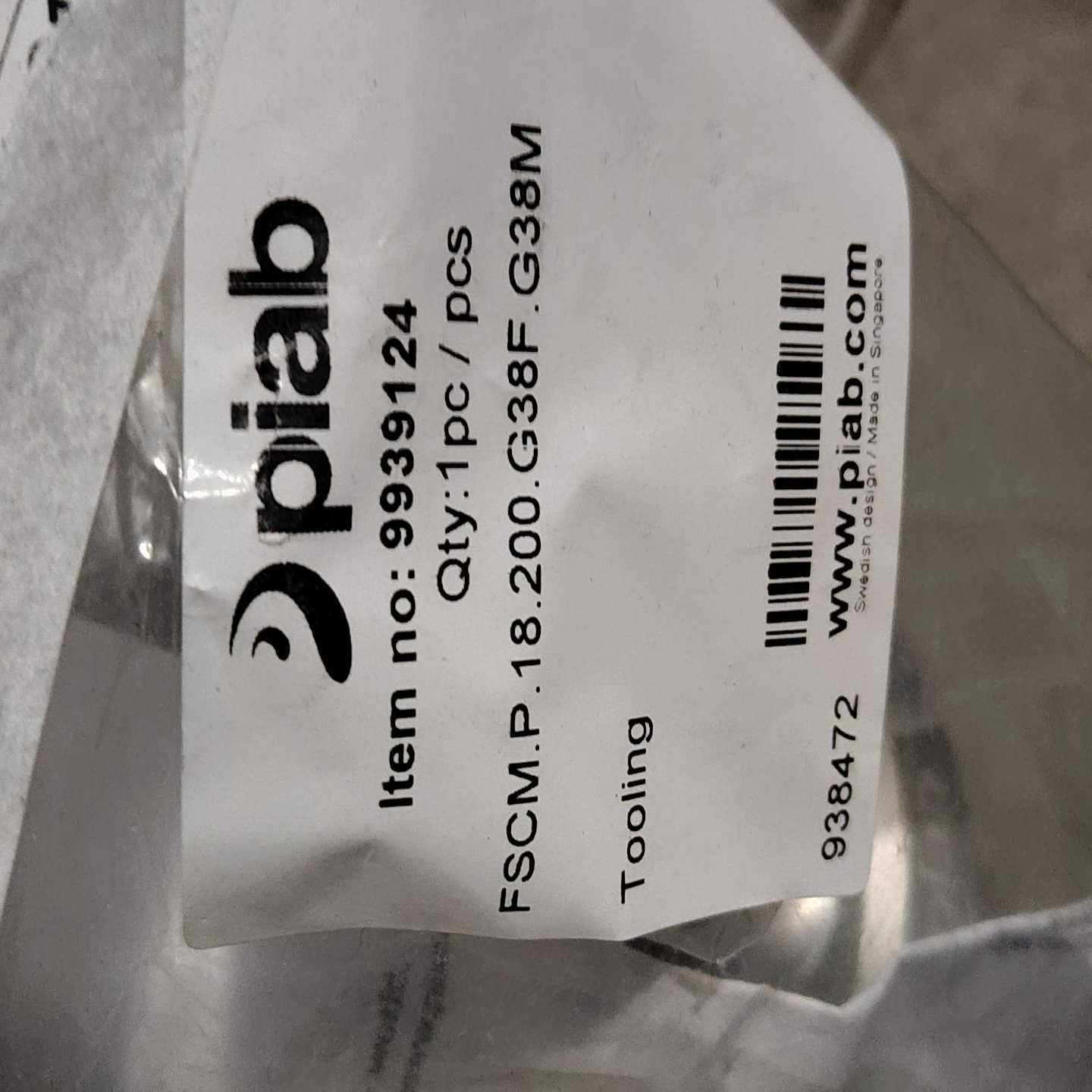 全新Piab派亚博真空吸盘，9939124型号FSCM.P.--议价商品