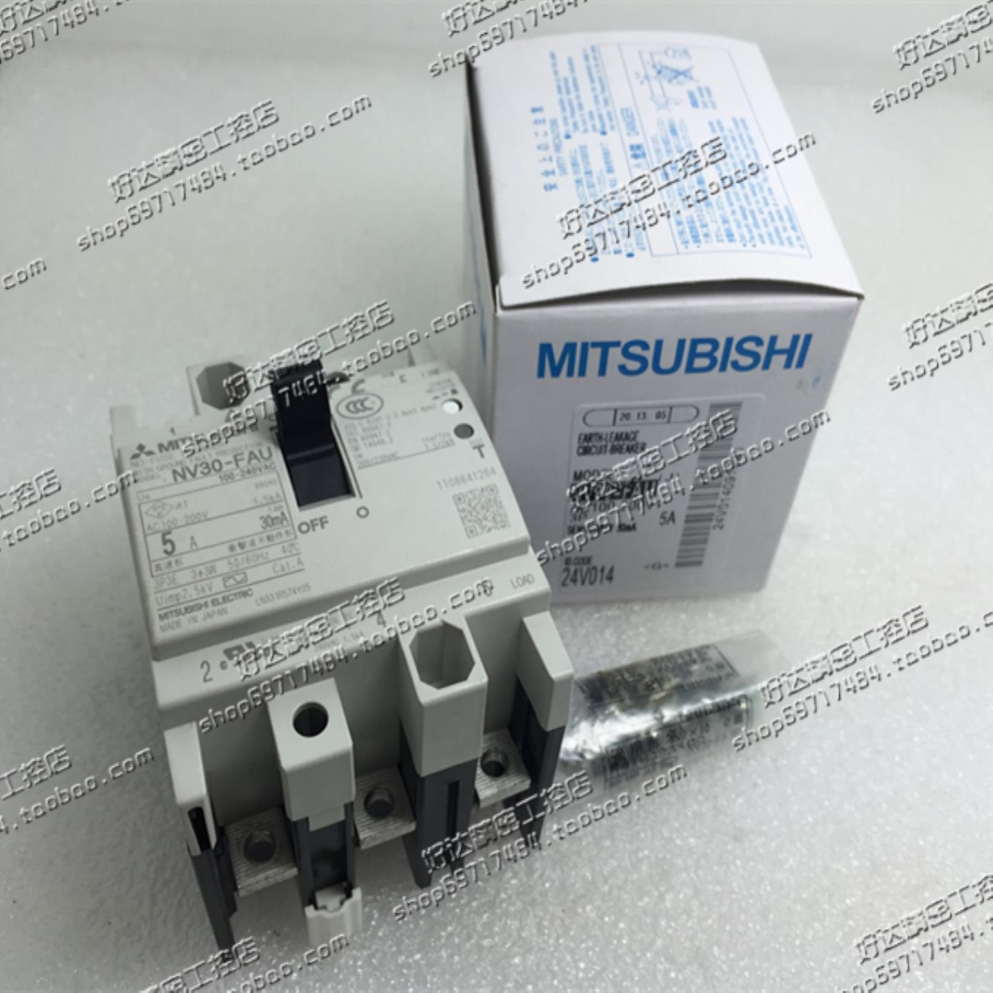 原装正品三菱MITSUBISHI漏电断路器NV30-FAU3P5A30mA现货