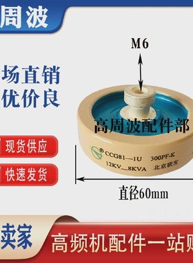 DT60CCG81-1U200PF300PF300PK12KV-8KVA高频机高压陶瓷介电熔
