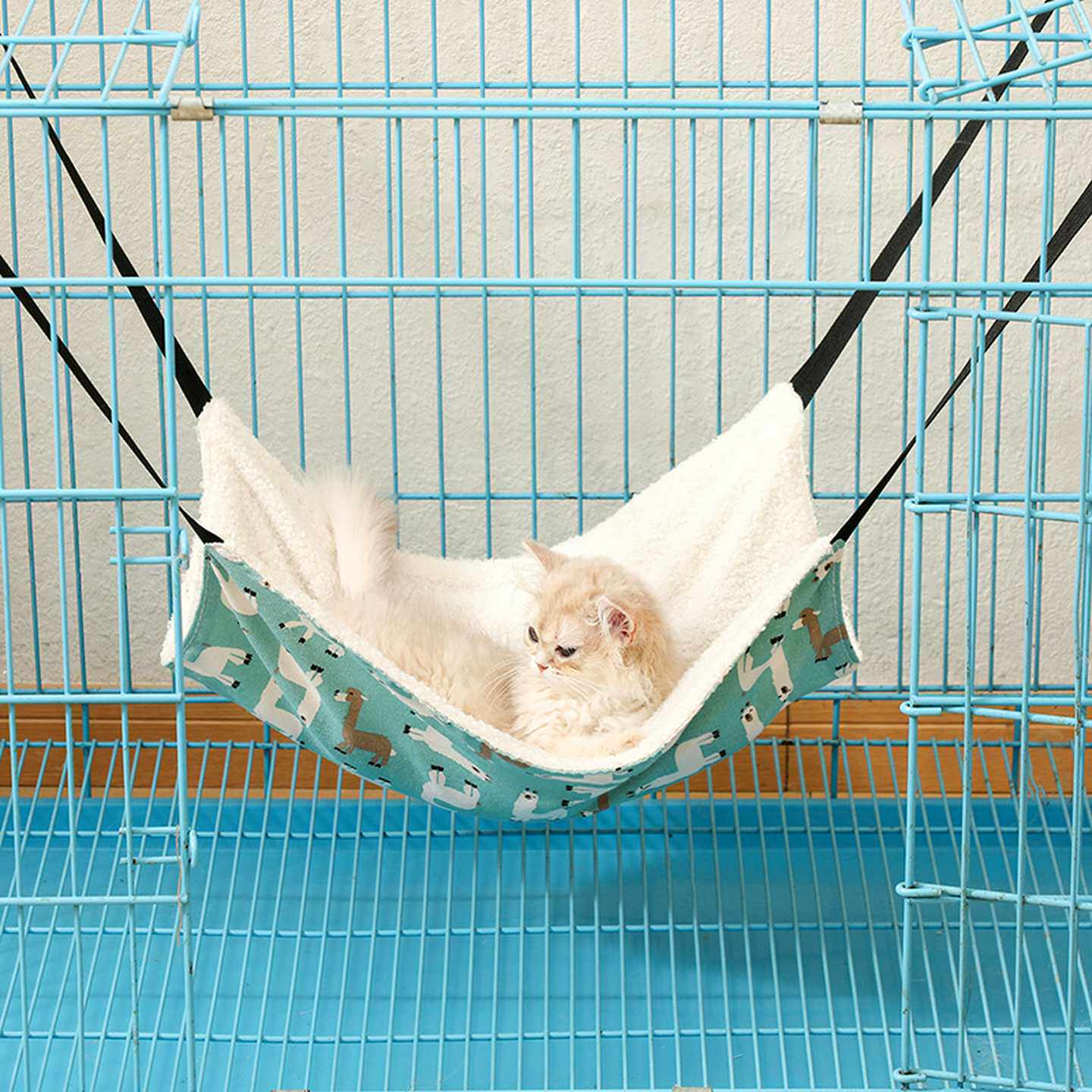 加绒猫吊床挂式可调节宠物猫咪吊窝仓鼠龙猫铁笼吊床加厚宠物用品