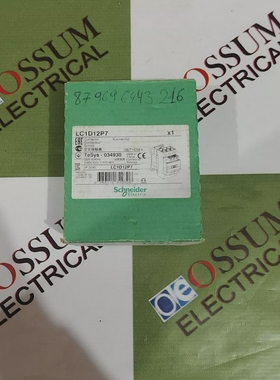 SCHNEIDERELECTRICLC1D12P7POWERCONTACTOR12AMPVOLTAGE2
