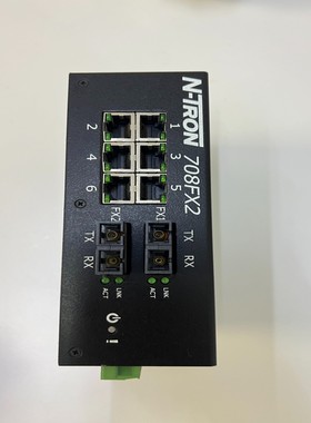 恩创N-TRON工业交换机708FX2-SC，装机未使用，需【卡奥电子】