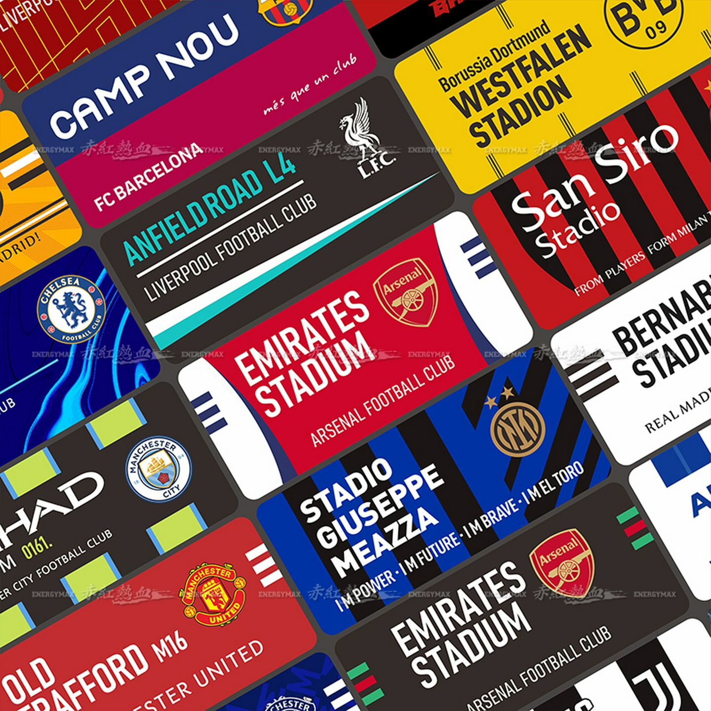 赤红2425赛季英超汽车贴纸球衣玻璃贴摩托车电动车装饰防水反光贴