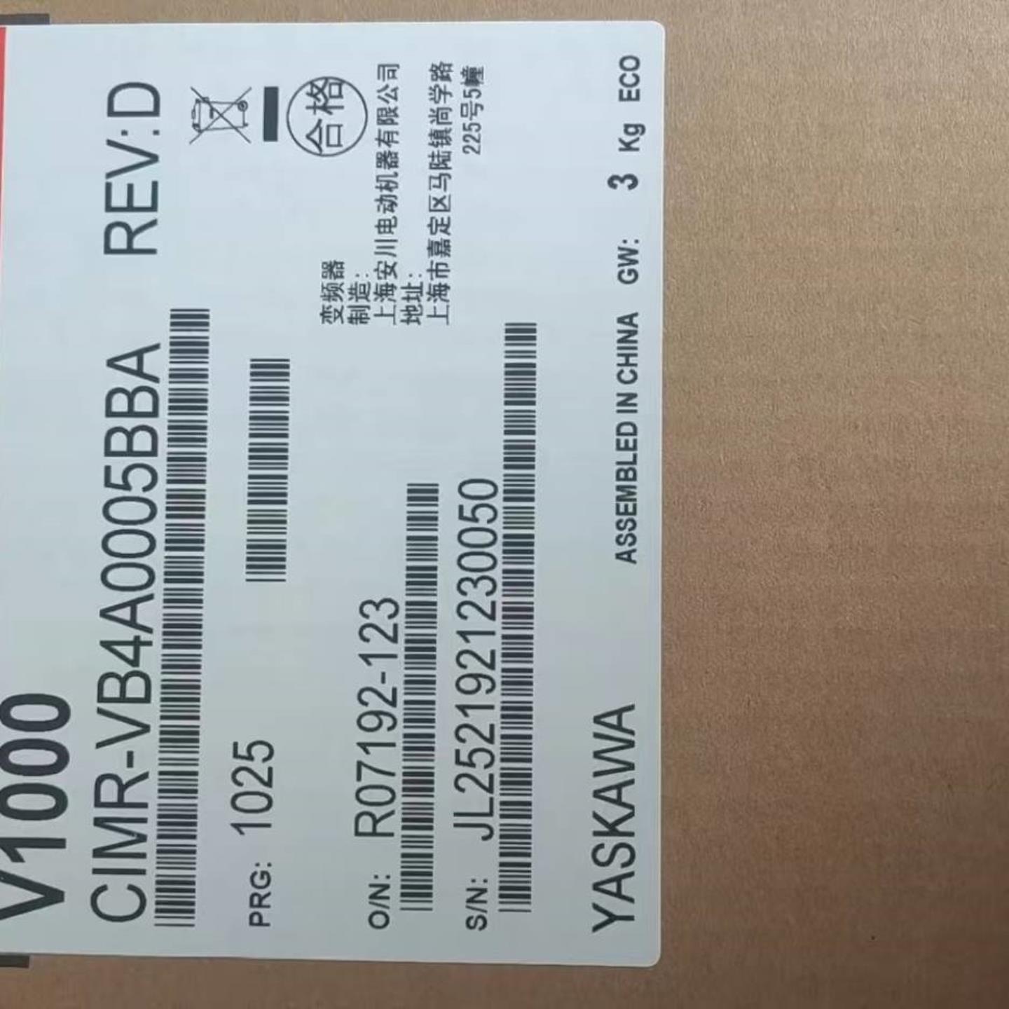 配件CIMR-VA4A0007BBA CIMR-VA4A0007JSA 安川变频器现货议价