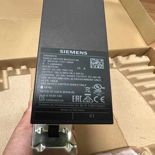 西门子全新正品没有上机6SL3120-1TE21-0AD0可