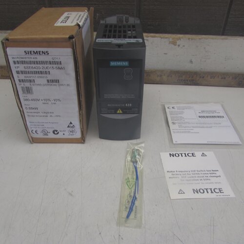 西门子6SE64202UD155AA1MICROMASTER4200.55kW380480V3ph2.8A全新