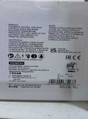3RF2920-0KA13功率控制器询价